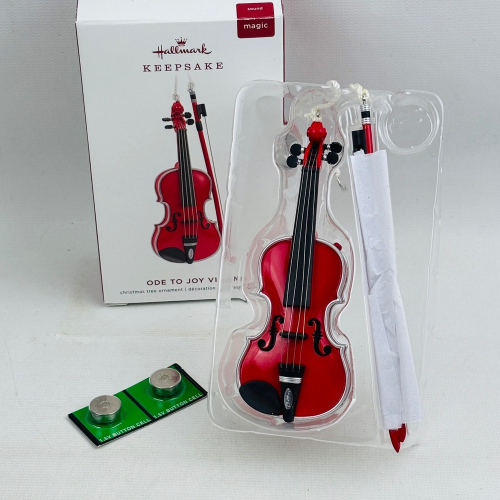 Hallmark Ode To Joy Violin Magic Sound Christmas Keepsake Ornament 2019 - Picture 3 of 5